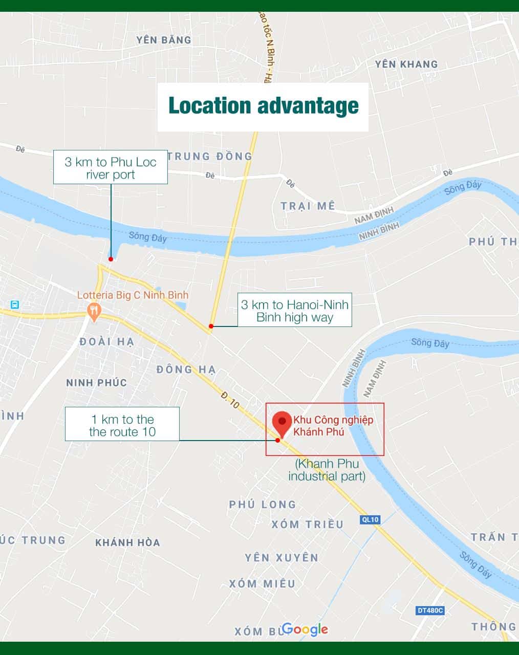 Nhà xưởng cho thuê tại Ninh Bình