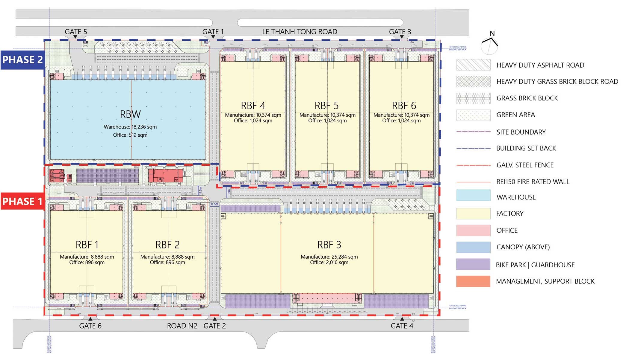 SHN-FW42 Ready-Built Factory & Warehouse for lease in Ha Nam